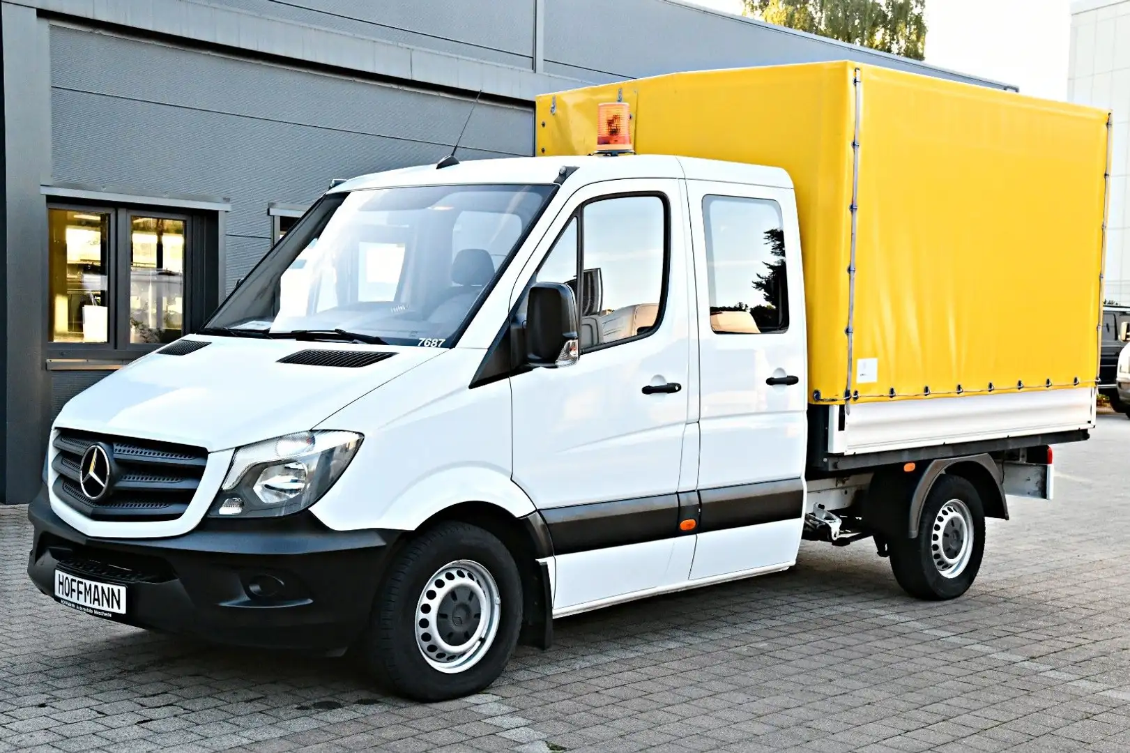 Mercedes-Benz Sprinter 313CDI DoKa Pritsche Plane L2 RWD Klima Weiß - 2