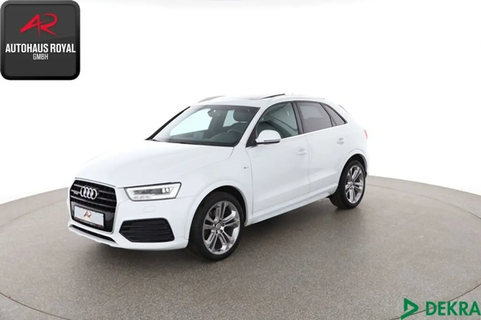 Audi Q3 2.0 TDI qu 3x S LINE KEYLESS,PANORAMA,LED,AHK Weiß - 1