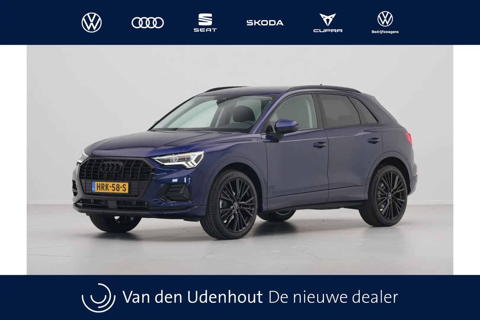 Audi Q3 35 TFSI 150 pk S-tronic Advanced edition Trekhaak, Blauw - 1