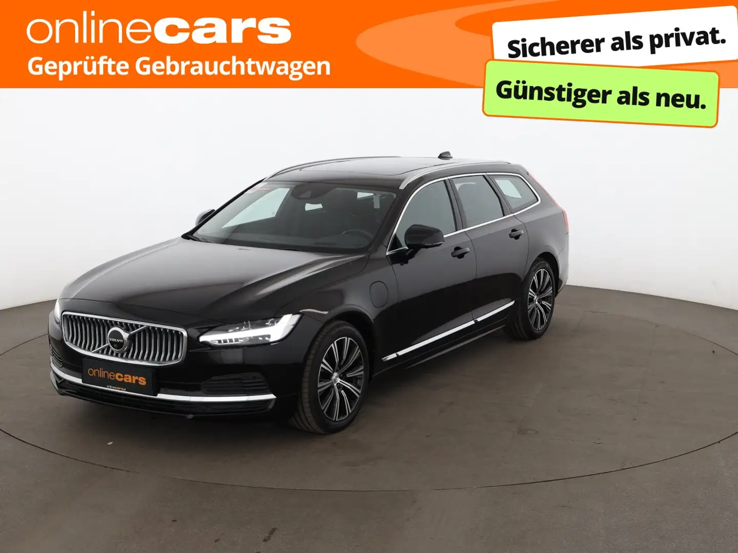 Volvo V90 T6 Twin Engine PHEV AWD Aut LED 360-CAM SKY Schwarz - 1