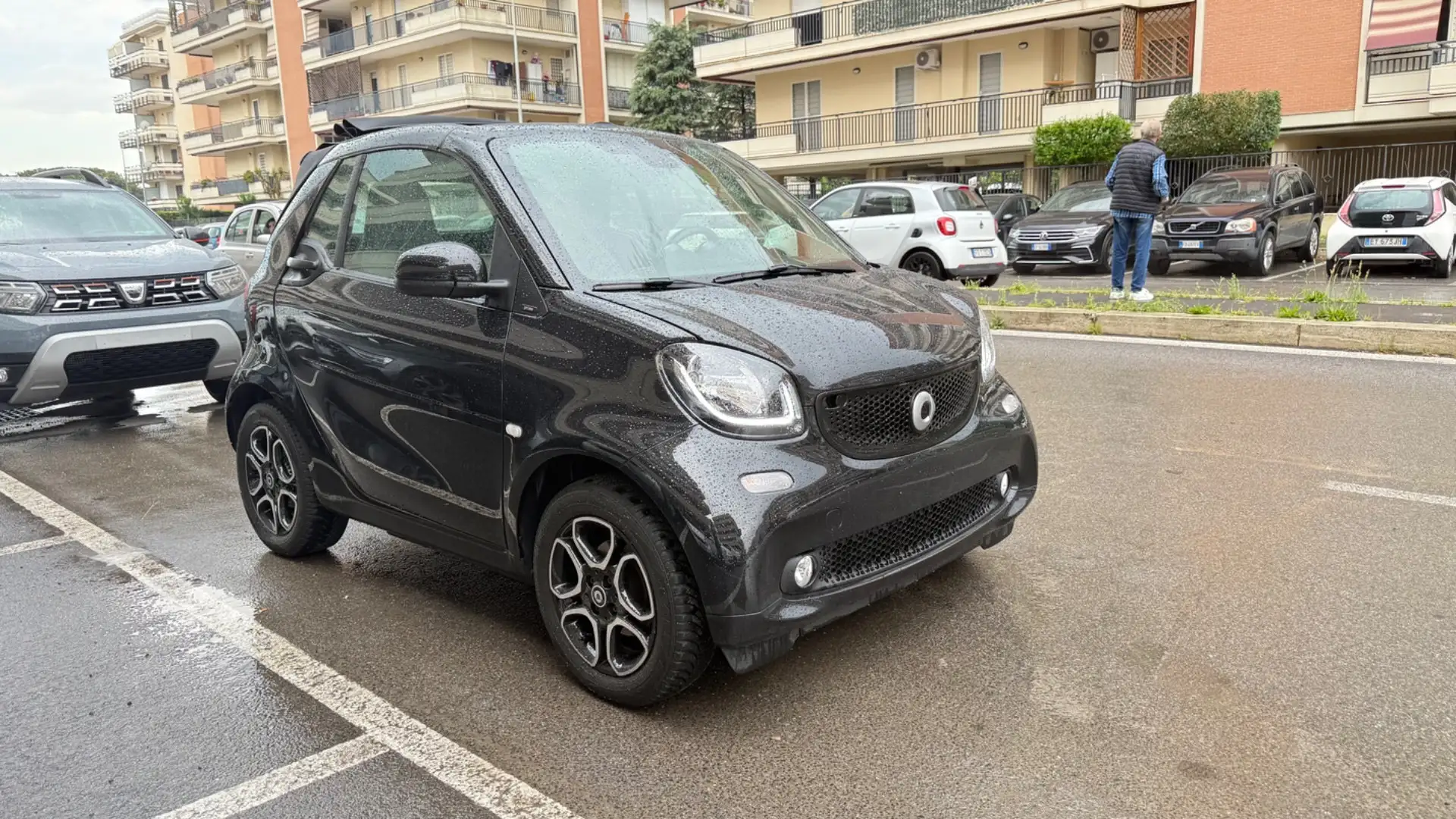 smart forTwo 70 1.0 CABRIO  Prime LED NAVI KAMERA PELLE BRACCI Nero - 2