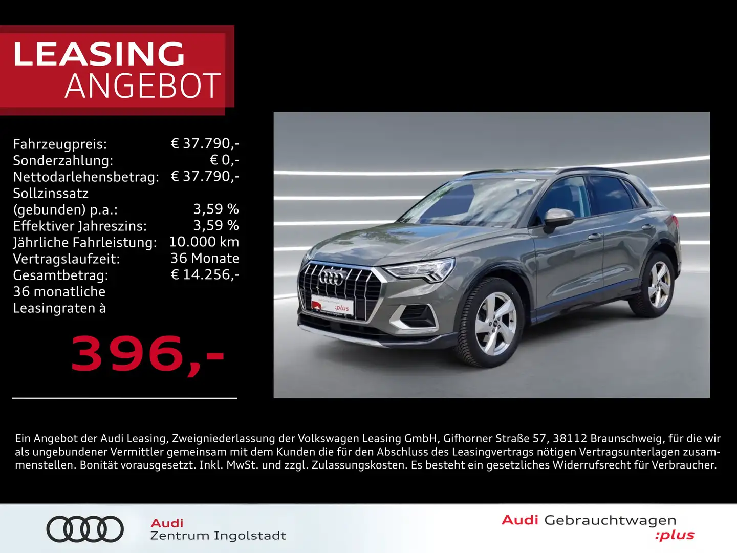 Audi Q3 35 TFSI LED ACC NAVI virtual KAM advanced Grau - 1