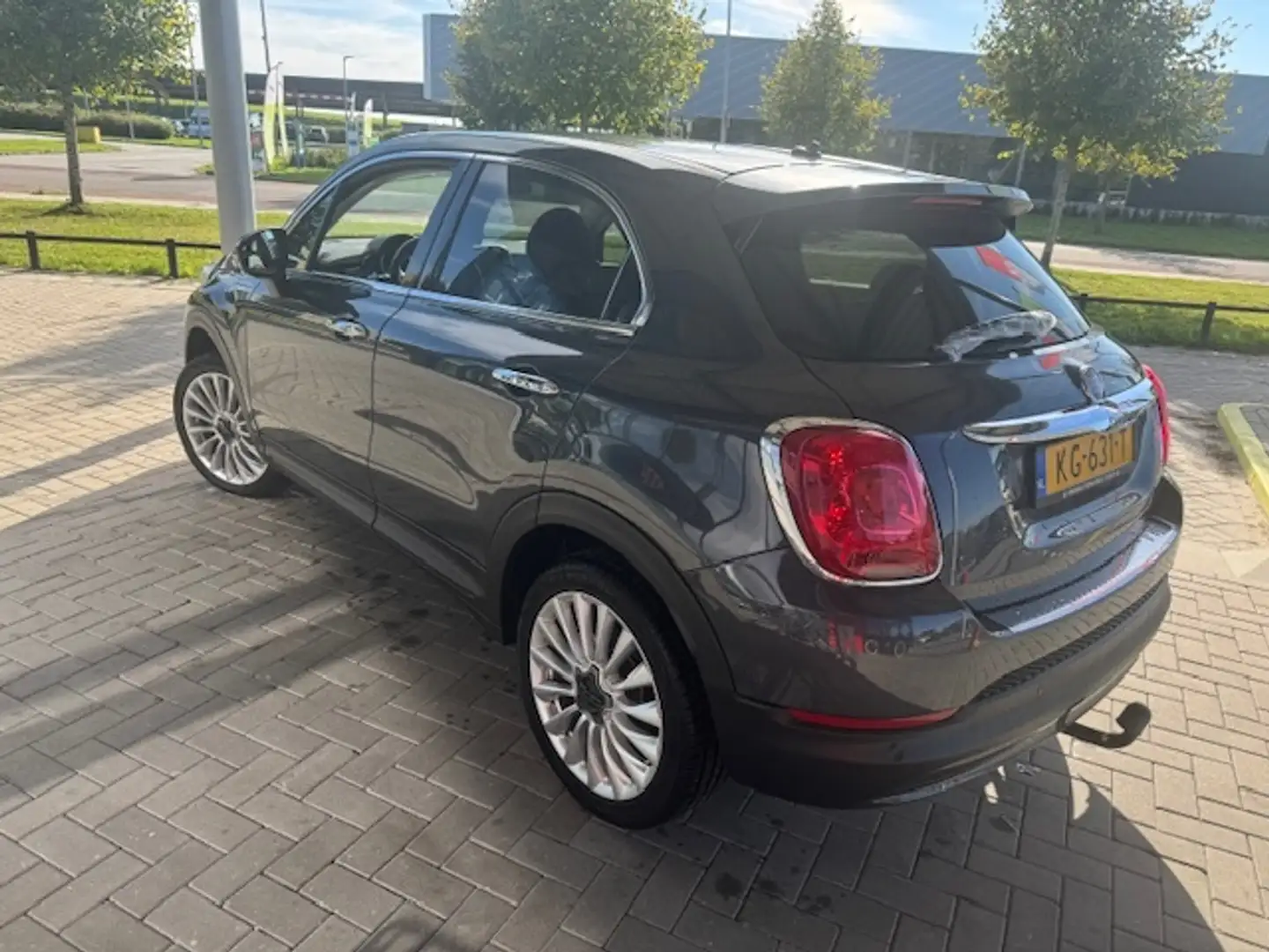 Fiat 500X 1.4 TURBO MULTI-AIR LOUNGE + ECC/CRUISE/LEDER/LMV/ Grijs - 2