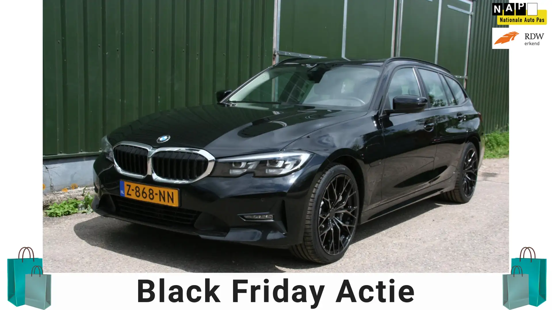 BMW 330 3-serie Touring 330e High Executive, M-SPORT PACK Schwarz - 1