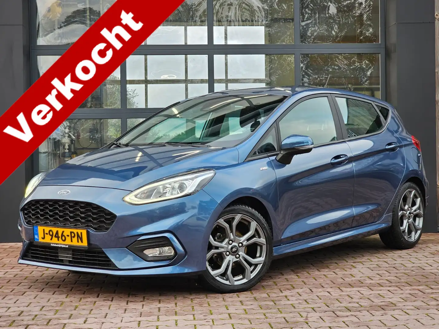 Ford Fiesta 1.0 EcoBoost ST-Line | LED | Navi | App-connect | Blauw - 1