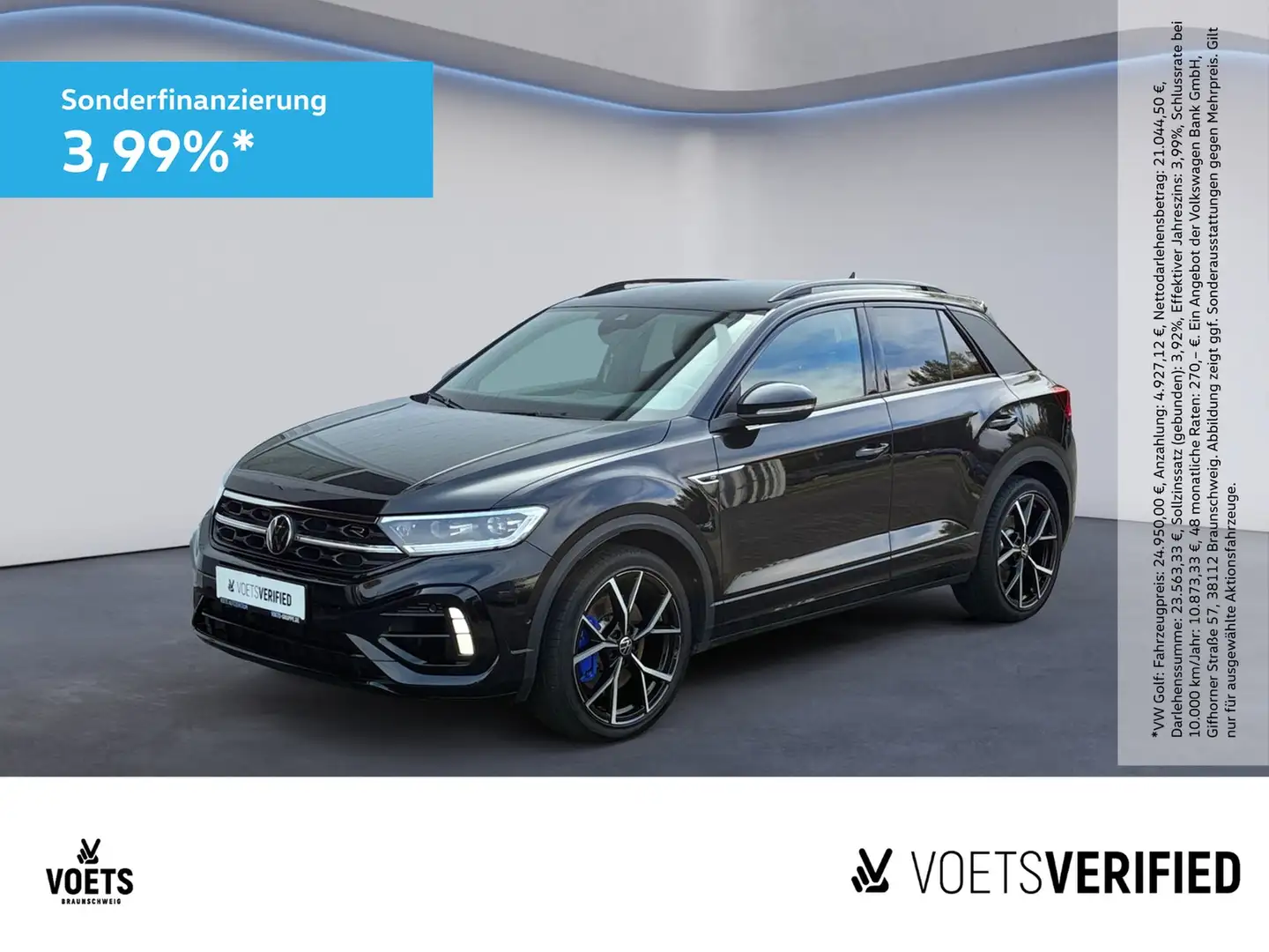 Volkswagen T-Roc R 2.0 TSI 4Motion DSG BEATS+MATRIX-LED+RearView Schwarz - 1