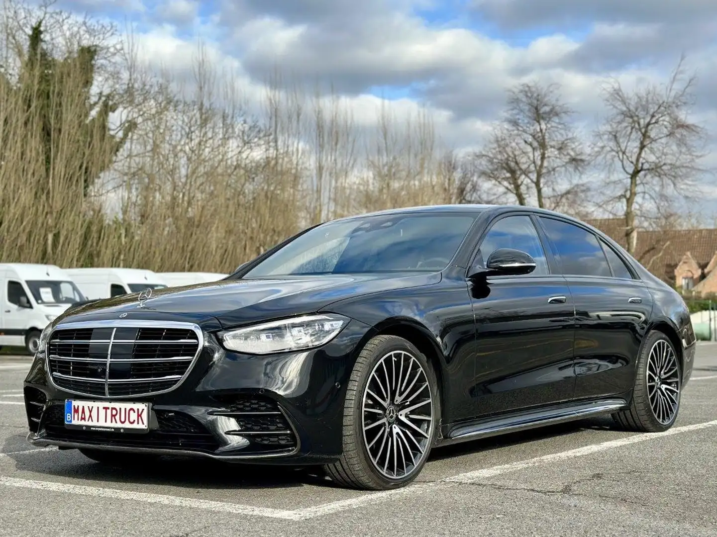 Mercedes-Benz S 400 d L AMG - 89.900 € exBTW - Leasing 1.611€/M Fekete - 1