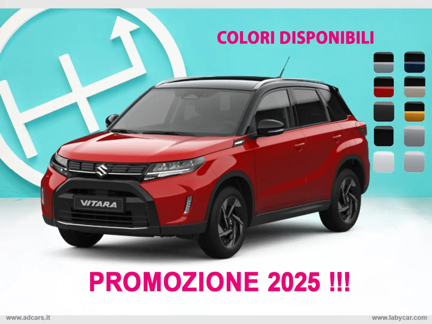 Suzuki Vitara 1.4 Hybrid 4WD Allgrip Top Rosso - 1