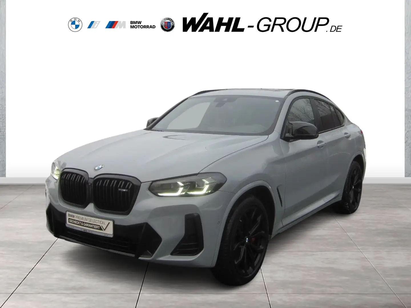 BMW X4 M 40d LC PLUS PANO AKUSTIK LEDER E-SITZE HIFI HK DAB Grau - 1