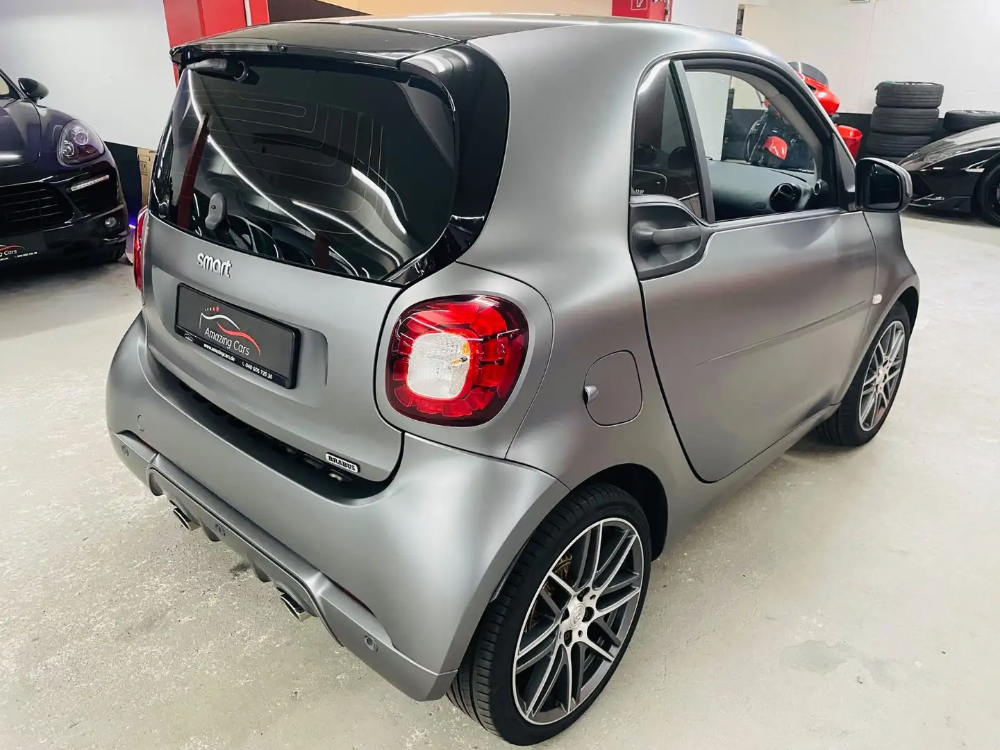 smart forTwo fortwo 0.9 Turbo coupe Brabus top Zustand Grau - 2