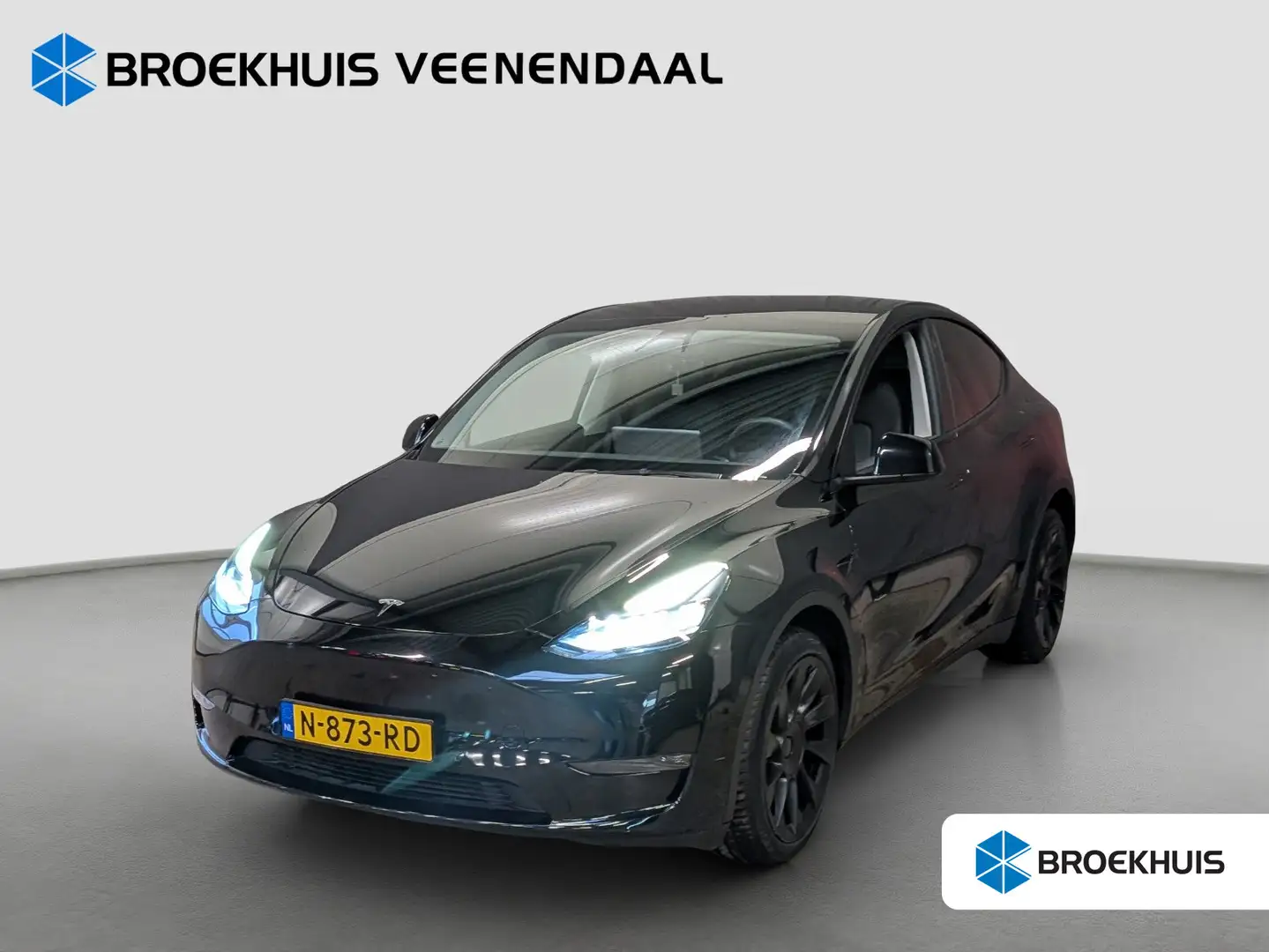 Tesla Model Y Long Range AWD 75 kWh | 1e eig. | Org. NL | Pano | Zwart - 1