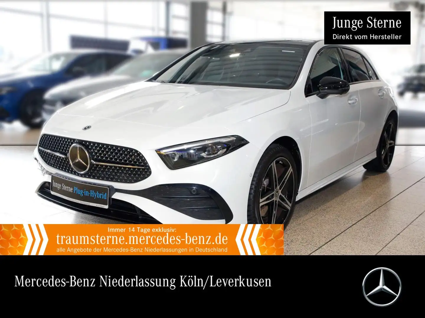 Mercedes-Benz A 250 e AMG+NIGHT+PANO+360°+MULTIBEAM+HUD+KEYLESS Weiß - 1