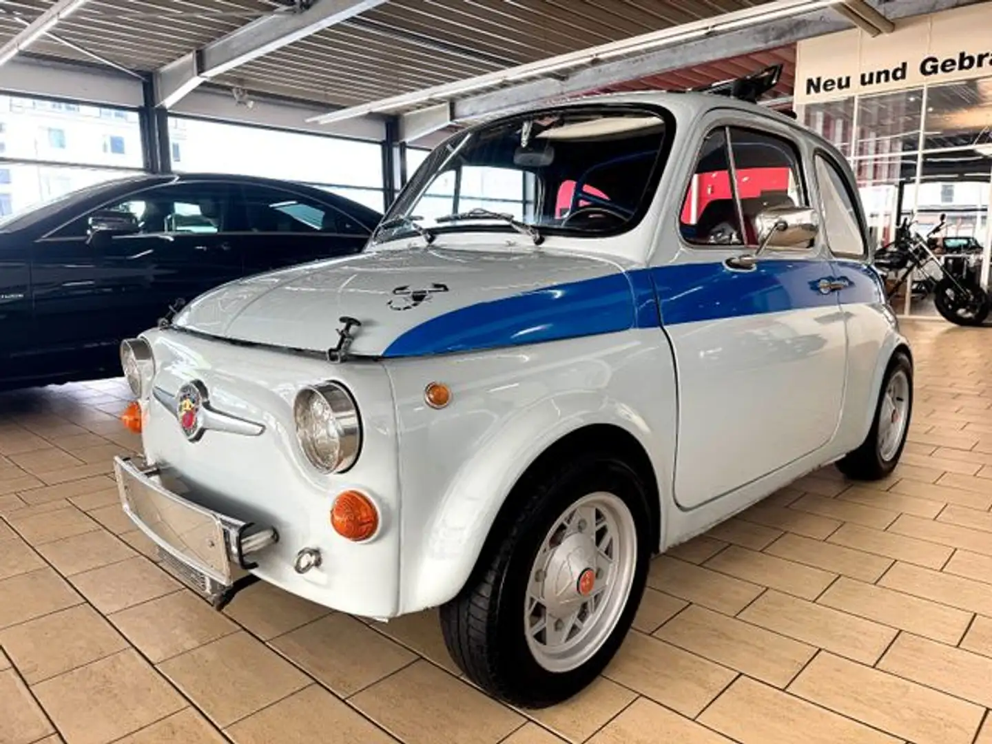 Fiat 500*ABARTH-UMBAU+H-ZULASS+SPORT-LED+SUPER OPTIK* Gris - 2