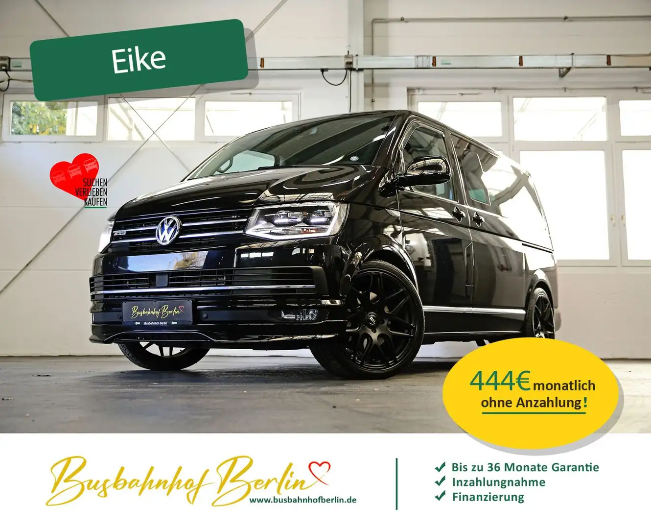 Volkswagen T6 Multivan Highline DSG 4Motion LED Leder 7Sitz Noir - 1