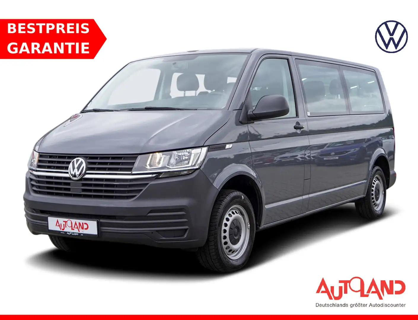 Volkswagen T6 Kombi T6.1 Kombi 2.0 TDI lang 9-Sitzer App-Connect PDC Gris - 1