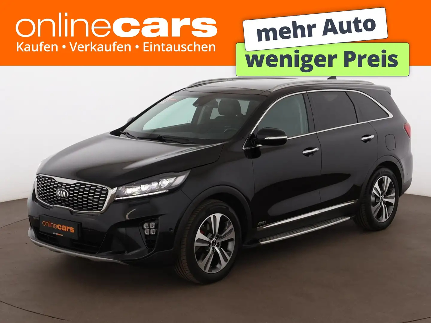 Kia Sorento 2.2 CRDi AWD Aut LED SKY AHK LEDER NAVI Schwarz - 1