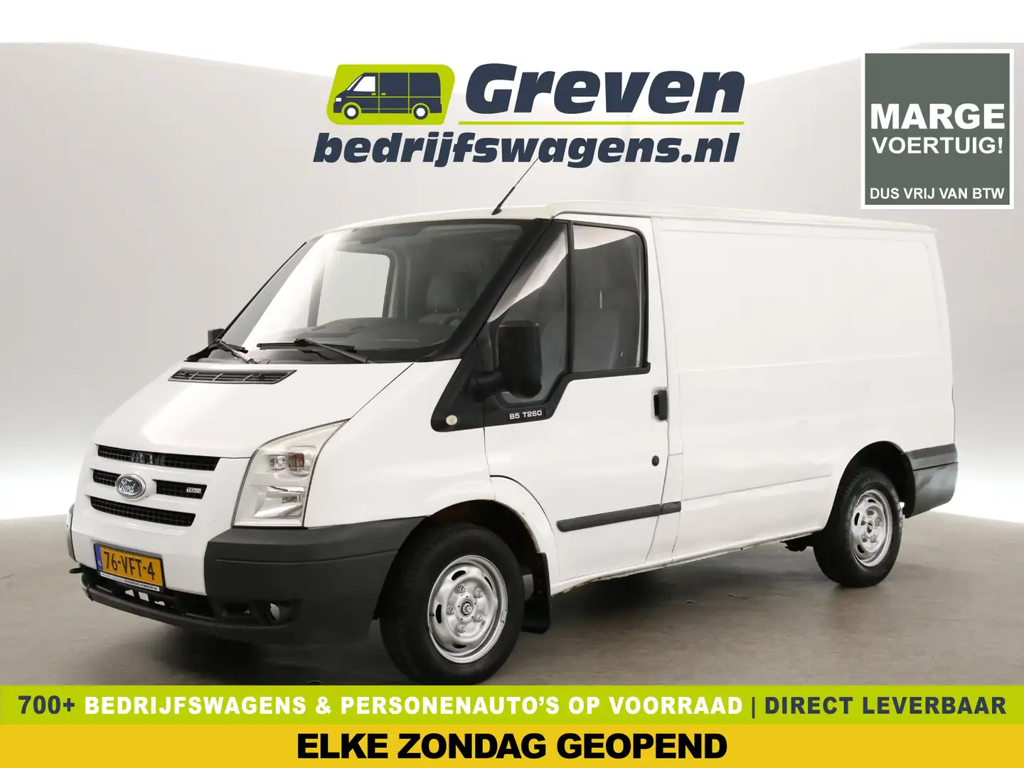 Ford Transit 260S 2.2 TDCI L1H1 | MARGE! | 3 Persoons Schuifdeu Wit - 1