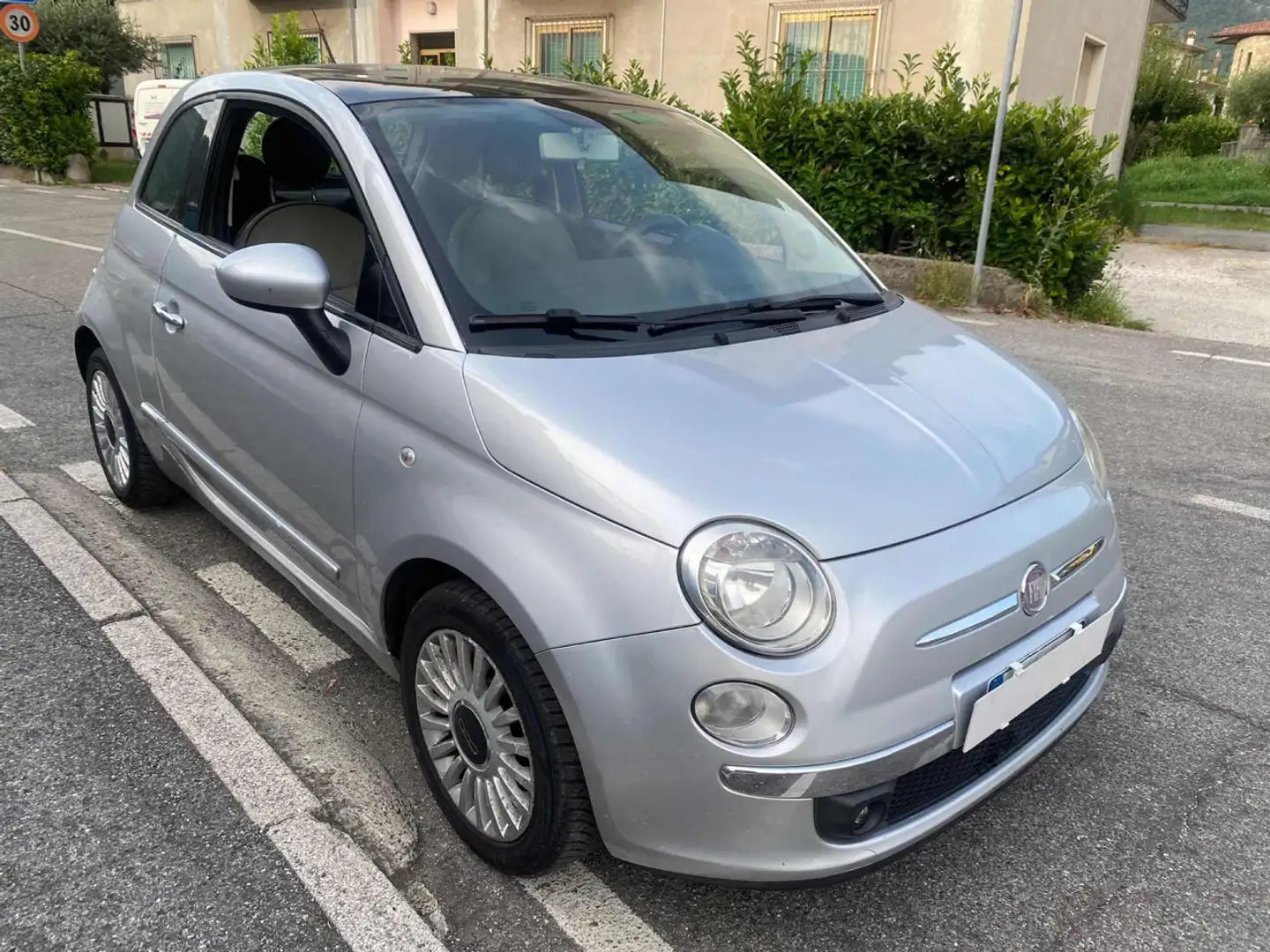 Fiat 500 1.2 Lounge G.P.L. Argent - 2