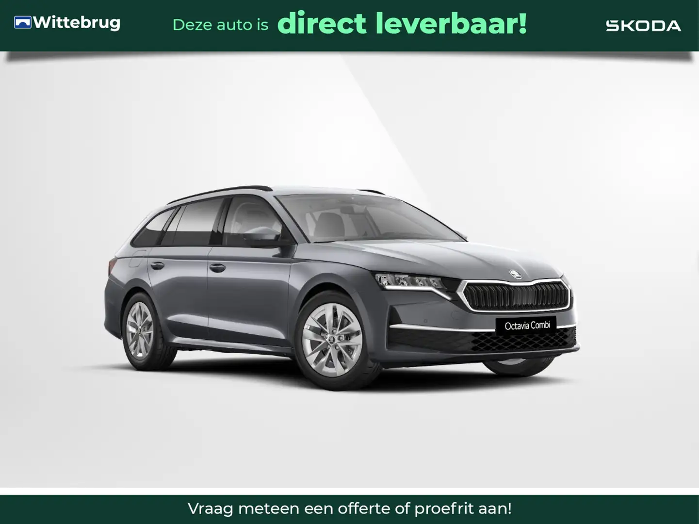 Skoda Octavia Combi 1.5 TSI MHEV Business Edition Plus / Trekhaa Grijs - 1