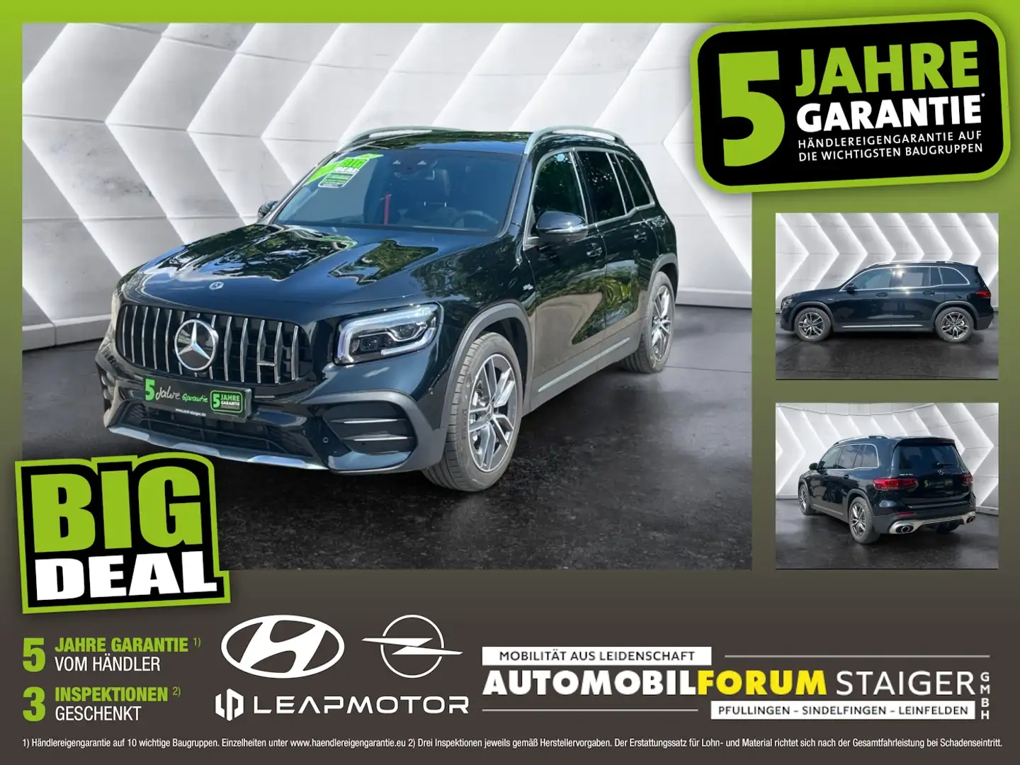 Mercedes-Benz GLB 35 AMG 4Matic 360 Pano elSitz KeyLess LM Zwart - 1