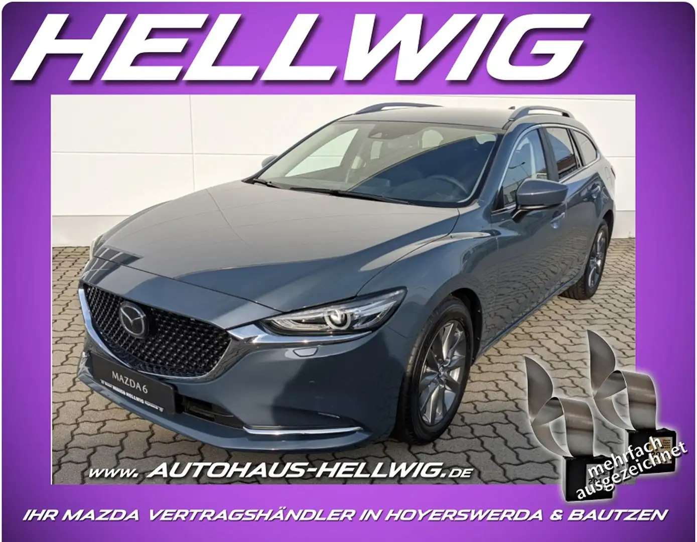 Mazda 6 Kombi 2.0l Exclusive AHK Navi Head-up Grau - 1
