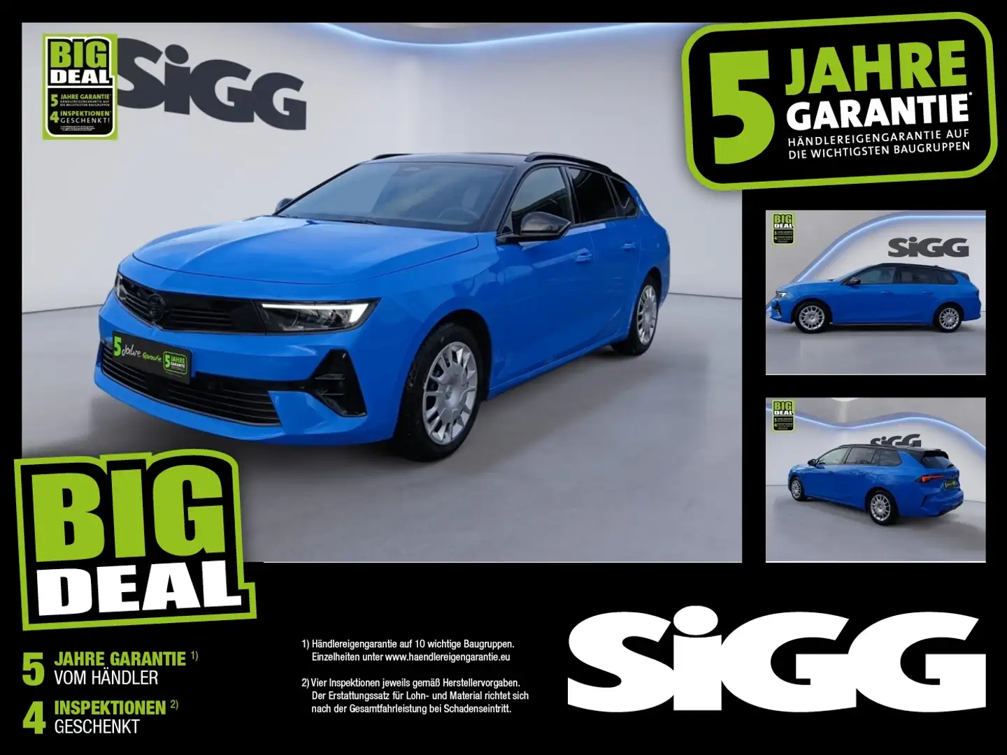 Opel Astra Sports Tourer 1.2 GS Mildhybrid Automatik Blau - 1