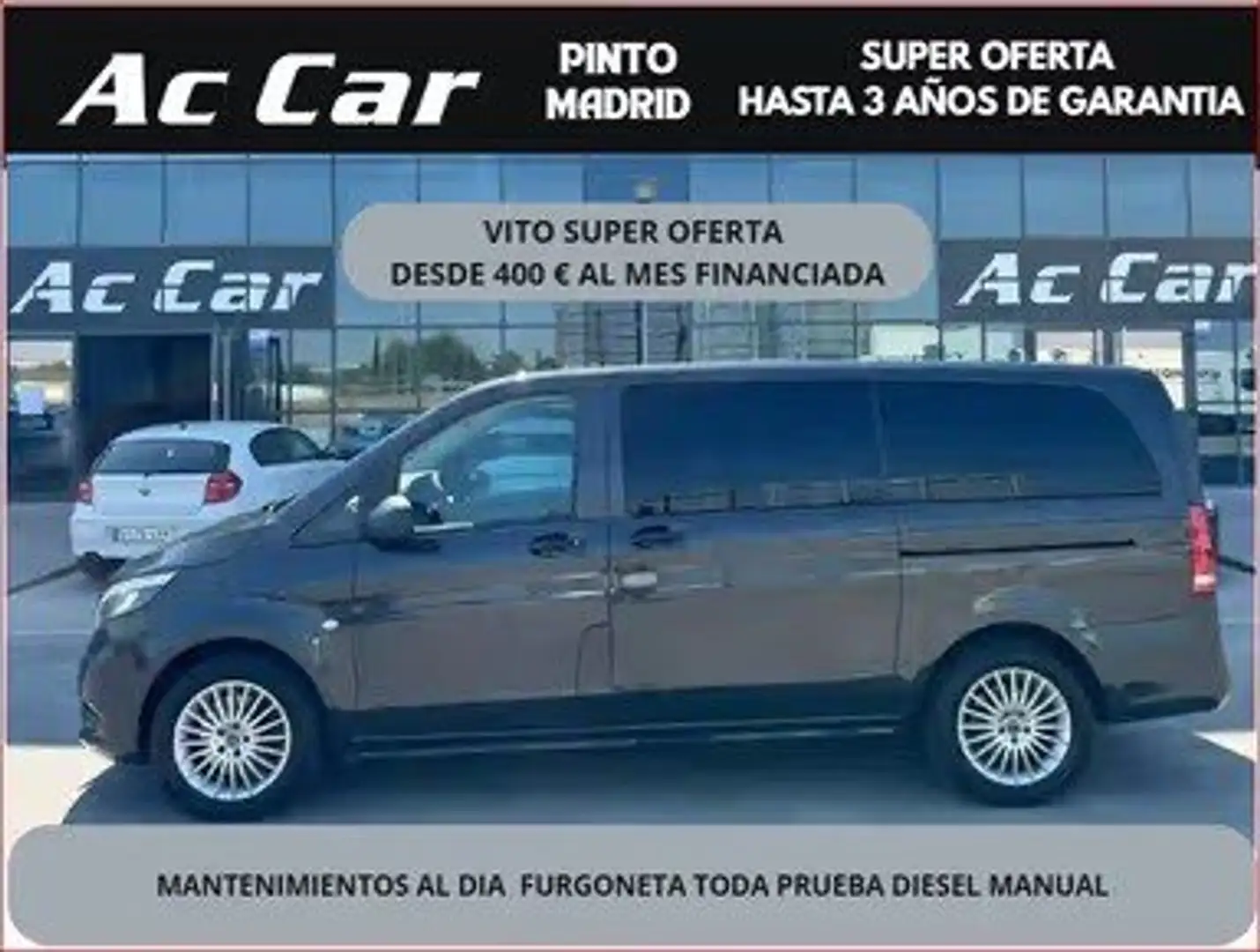Mercedes-Benz Vito Tourer 116 CDI Pro 2020 Larga 9G-Tronic Negro - 2