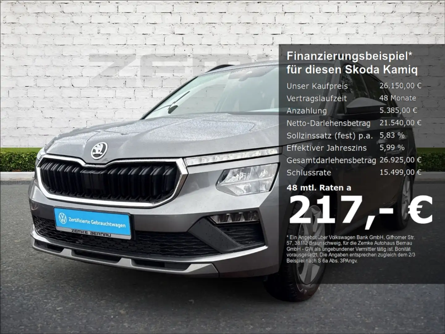 Skoda Kamiq 1.0 TSI DSG Selection Digitales Cockpit LED Sperrd Grau - 1