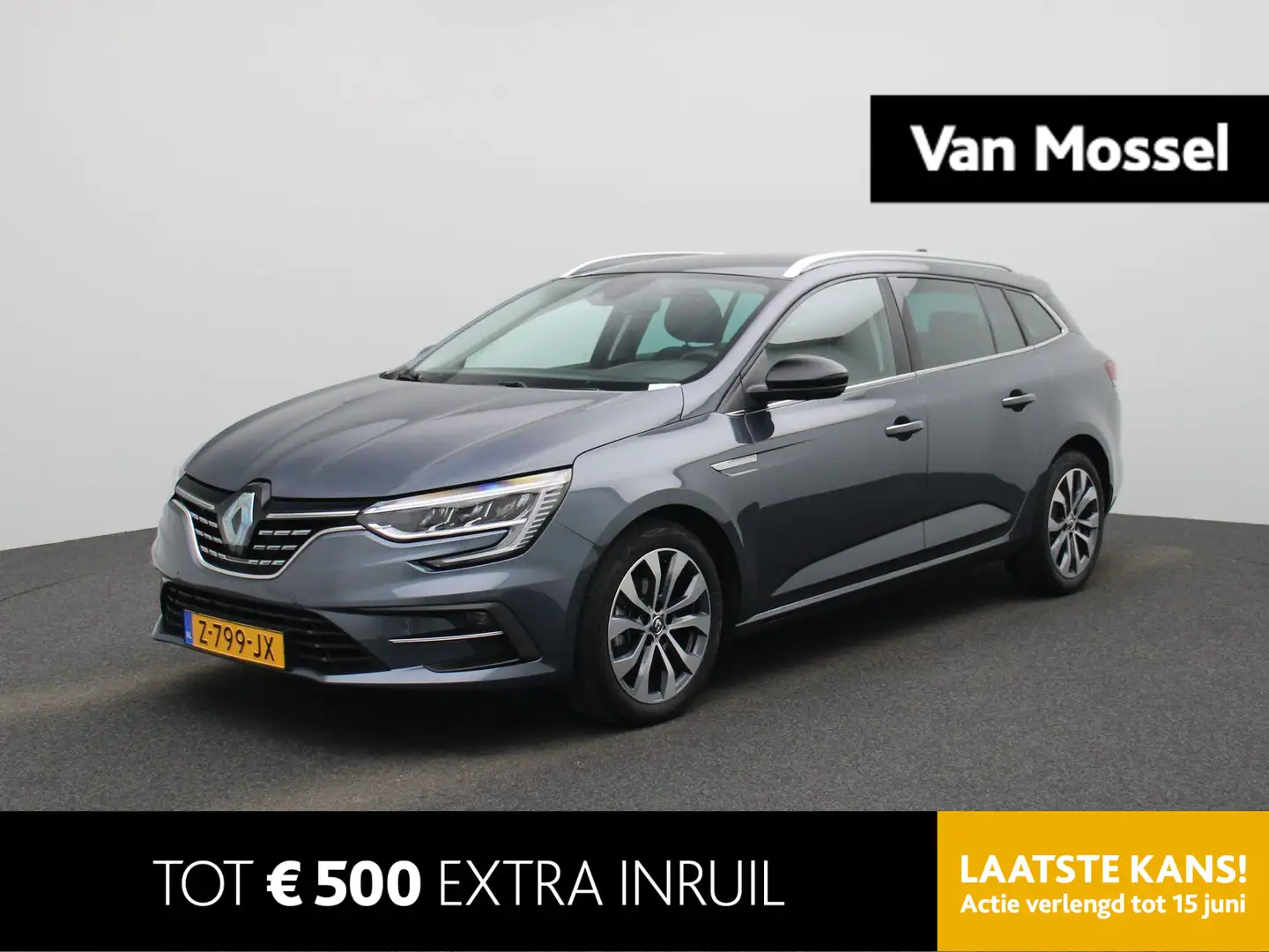 Renault Megane Estate 1.3 TCe 140Pk EDC Techno | Navigatie | Appl Grijs - 1