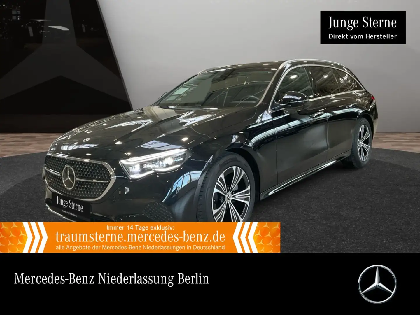 Mercedes-Benz E 200 T Avantgarde Fahrass 360° Burmester Distr. Schwarz - 1