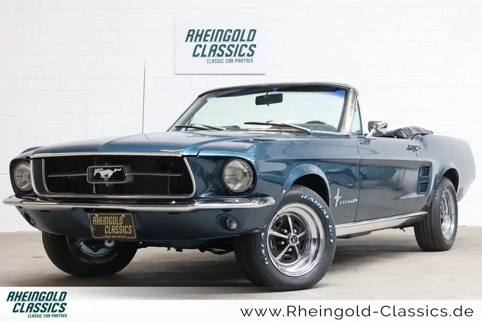 Ford Mustang 4,7 Liter V8 Cabriolet sehr original und ungeschwe Blau - 1