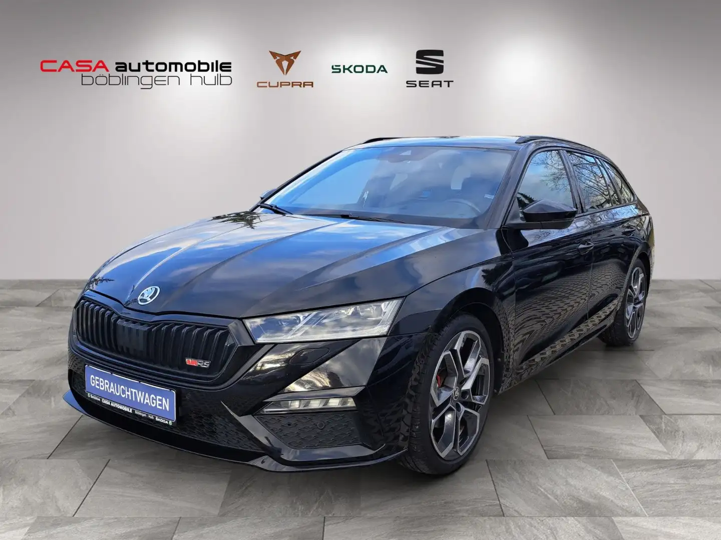 Skoda Octavia Combi RS Plus 4x4 2.0 TDI DSG AHK Panod. Schwarz - 1
