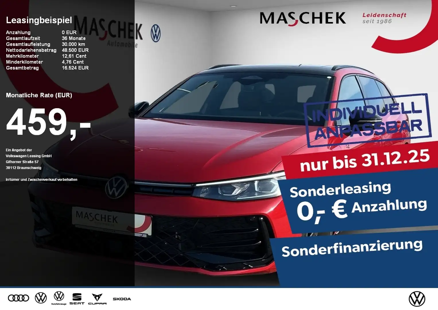 Volkswagen Passat Variant R-Line 1.5 e-Hybrid UPE82 AHK Pano Area So Rot - 1