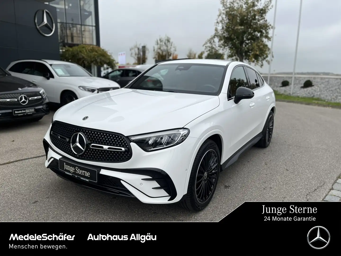 Mercedes-Benz GLC 220 GLC 220 d 4M Coupé AMG AHK Night Kam EasyP Ambie Weiß - 1