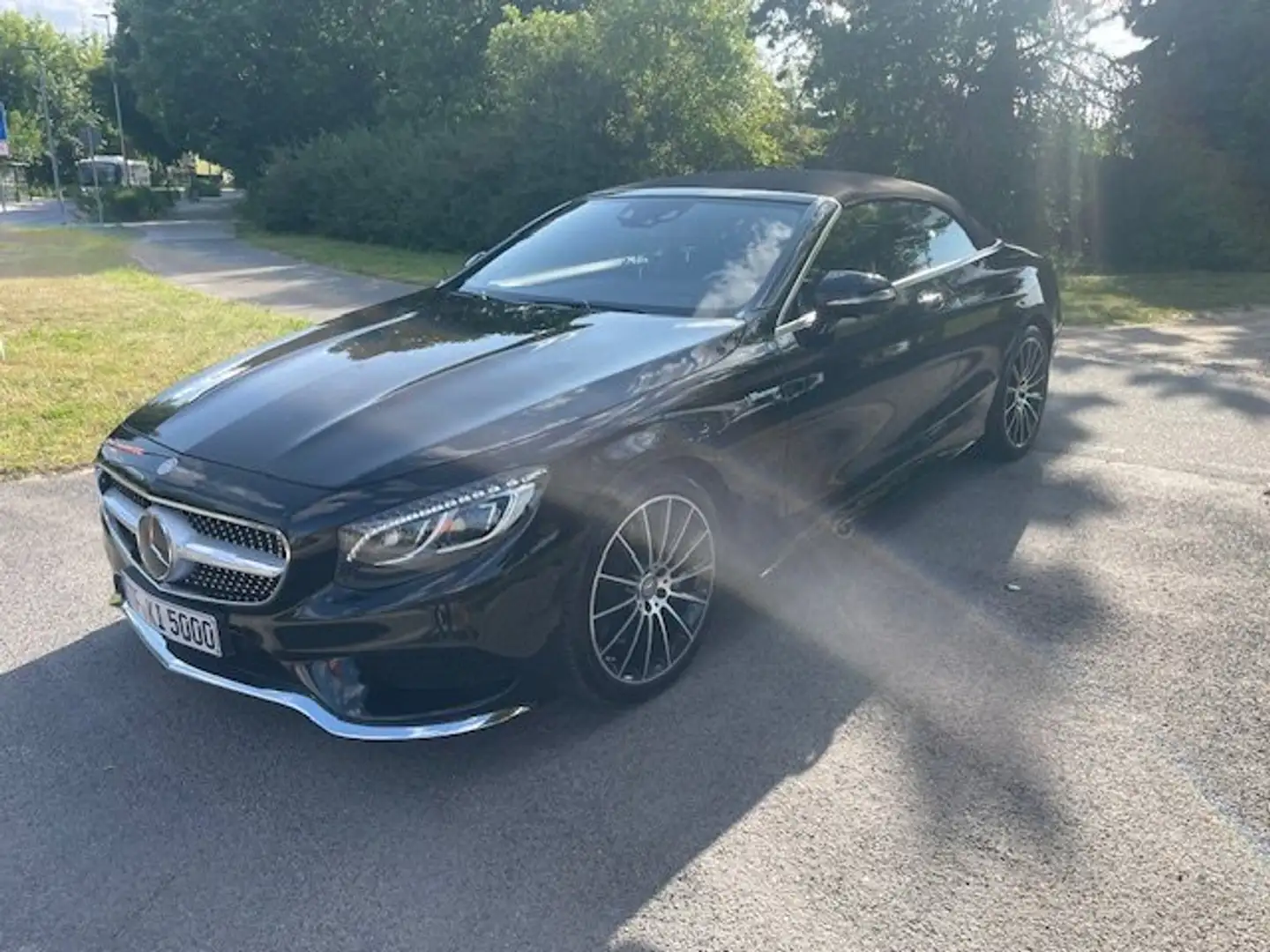 Mercedes-Benz S 500 S 500 Cabrio S500 AMG Line Plus Voll MB100Garantie Negro - 2