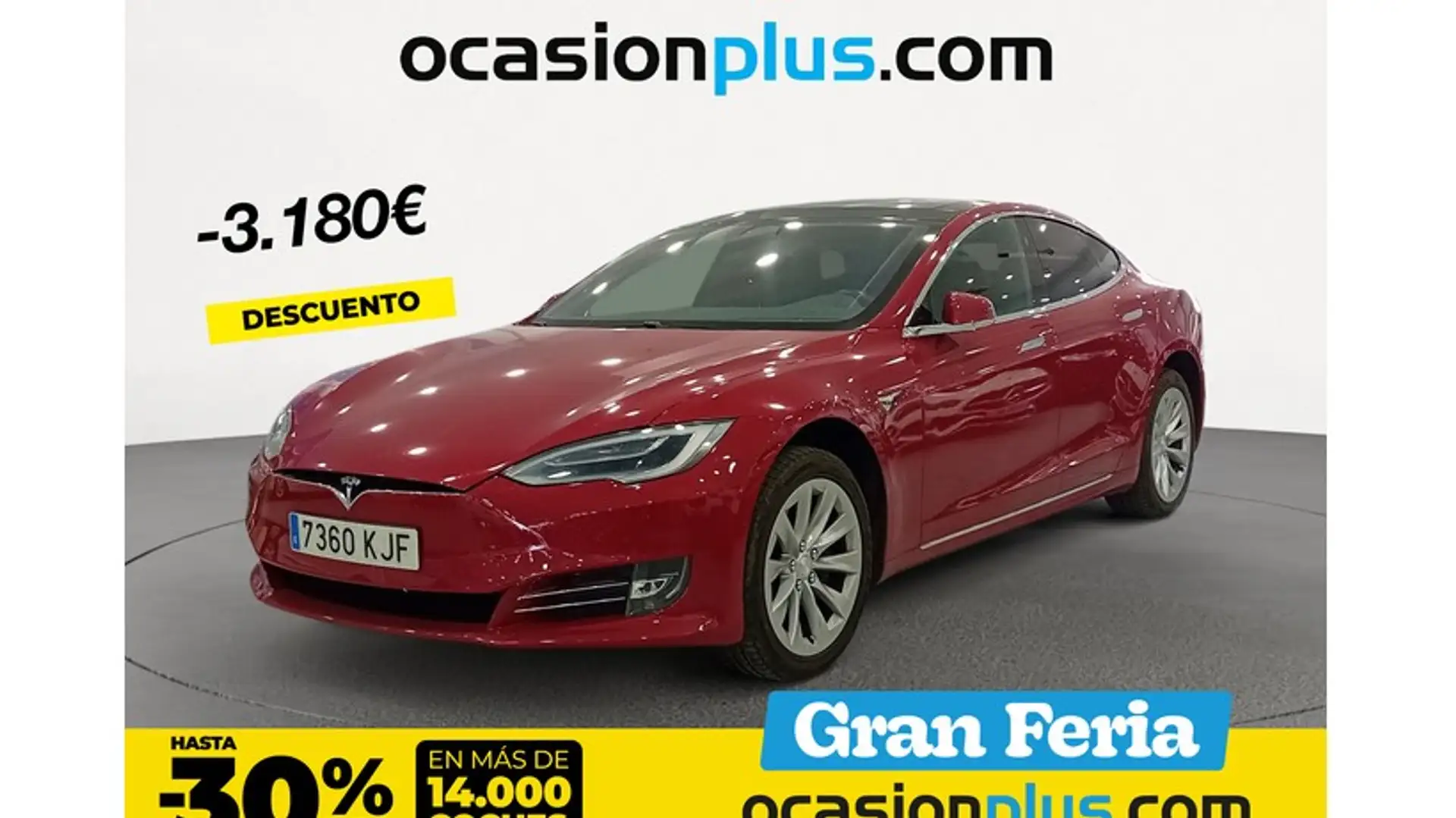 Tesla Model S P100D Rojo - 1