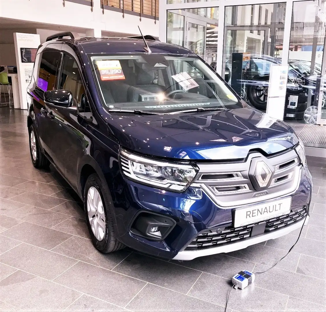 Renault Kangoo E-TECH 100% el. Paket Equilibre EV45 AC22 Blau - 1