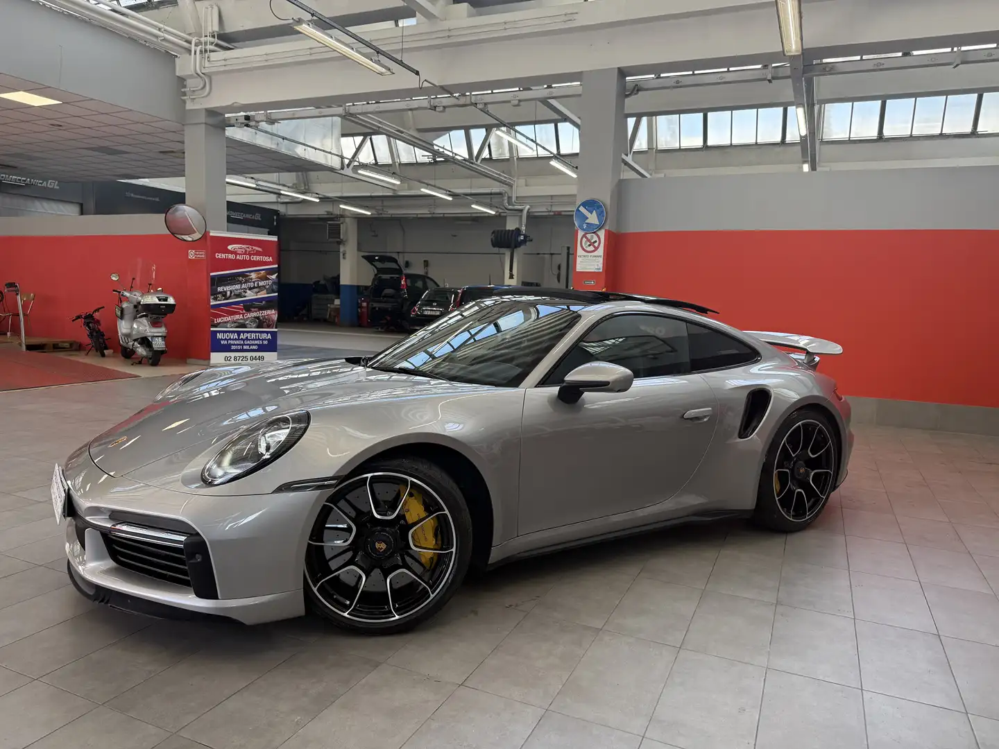 Porsche 911 Coupe 3.7 Turbo S auto IVA ESPOSTA Gris - 1