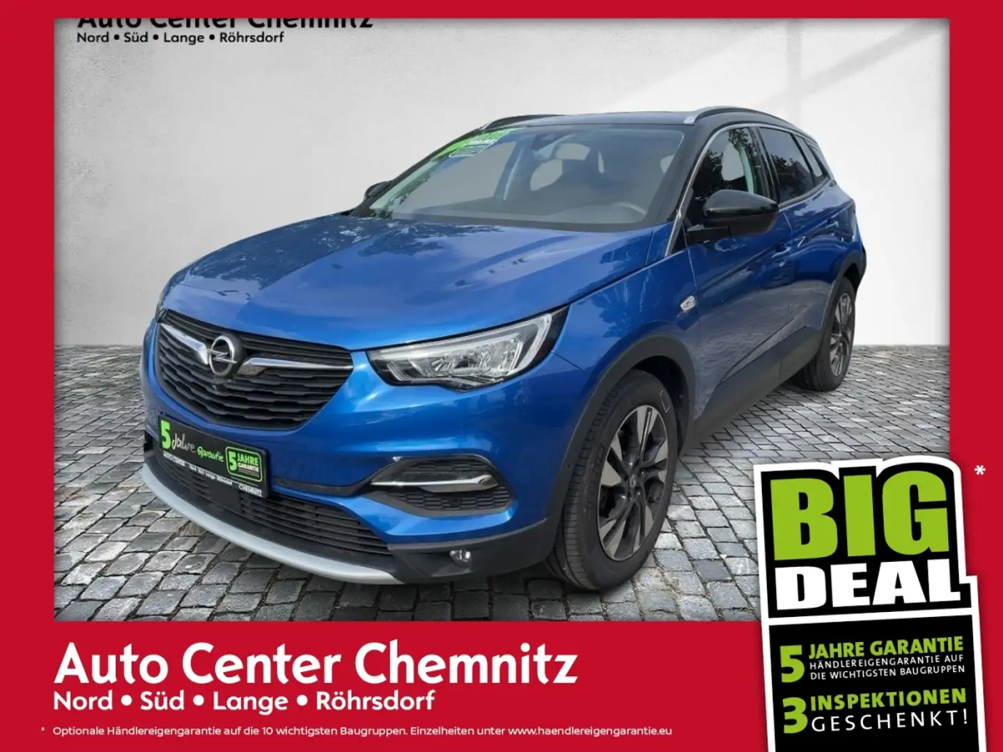 Opel Grandland 1.2 INNOVATION LED/Navi/PDC/360°Kamera Blauw - 1