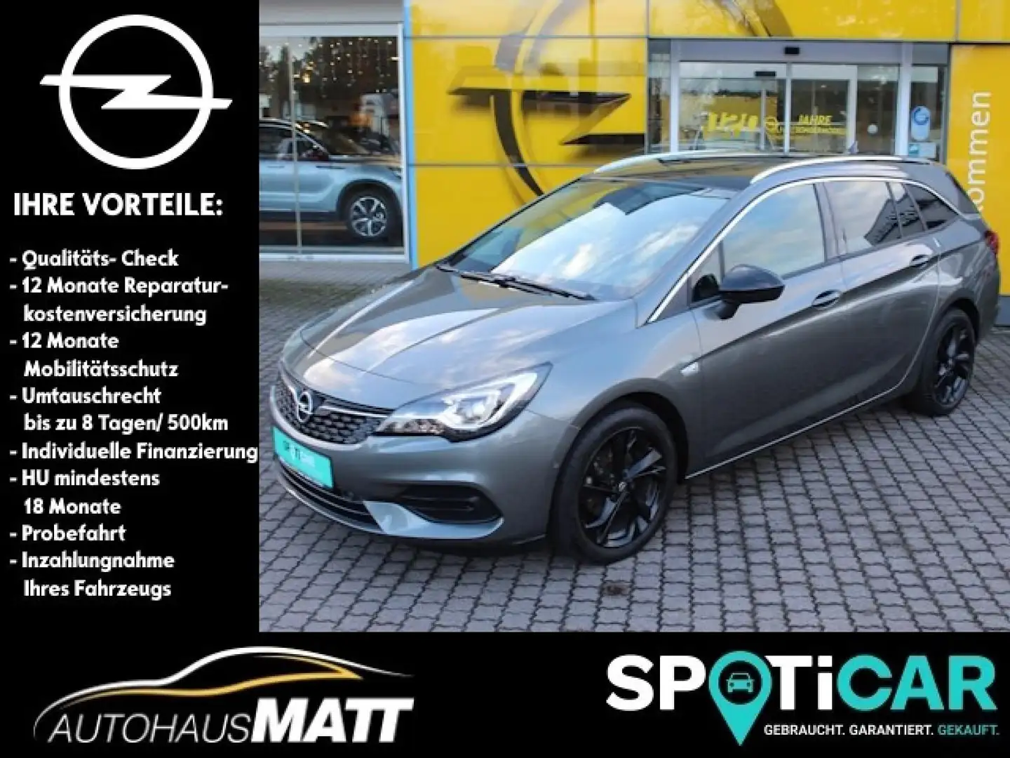 Opel Astra ST 1.2T Elegance S/S 107kW/145PS Grijs - 1