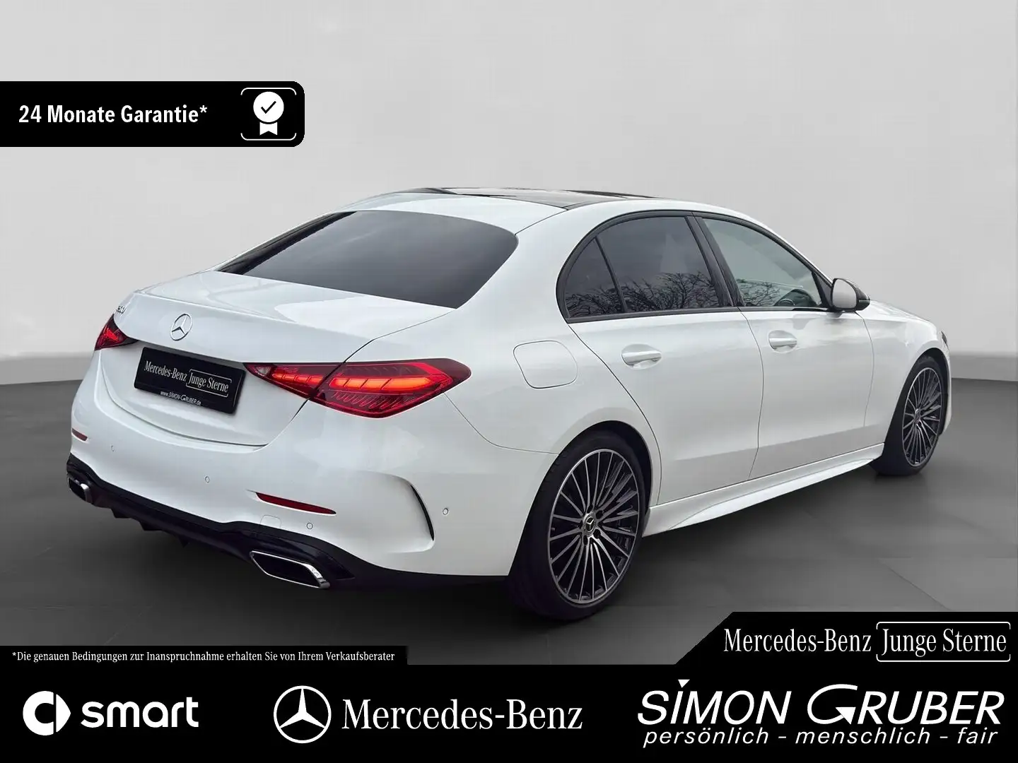 Mercedes-Benz C 200 AMG Night Pano Memory AdvSound 19Zoll Weiß - 2