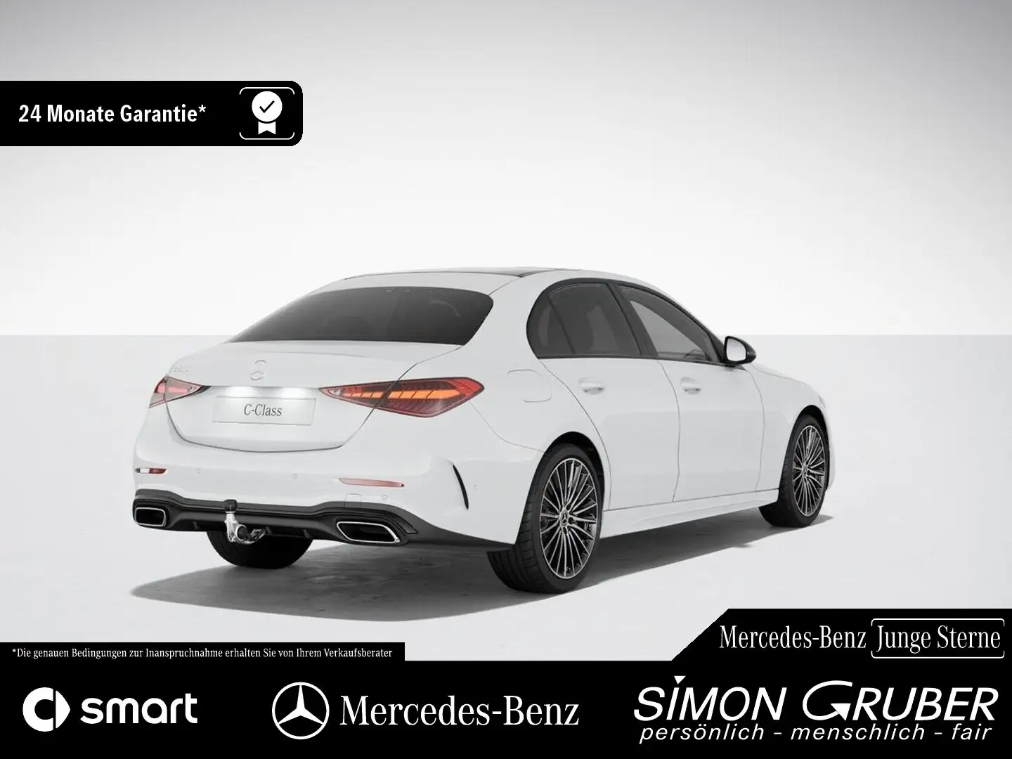 Mercedes-Benz C 200 AMG Night Pano Memory AdvSound 19Zoll Weiß - 2