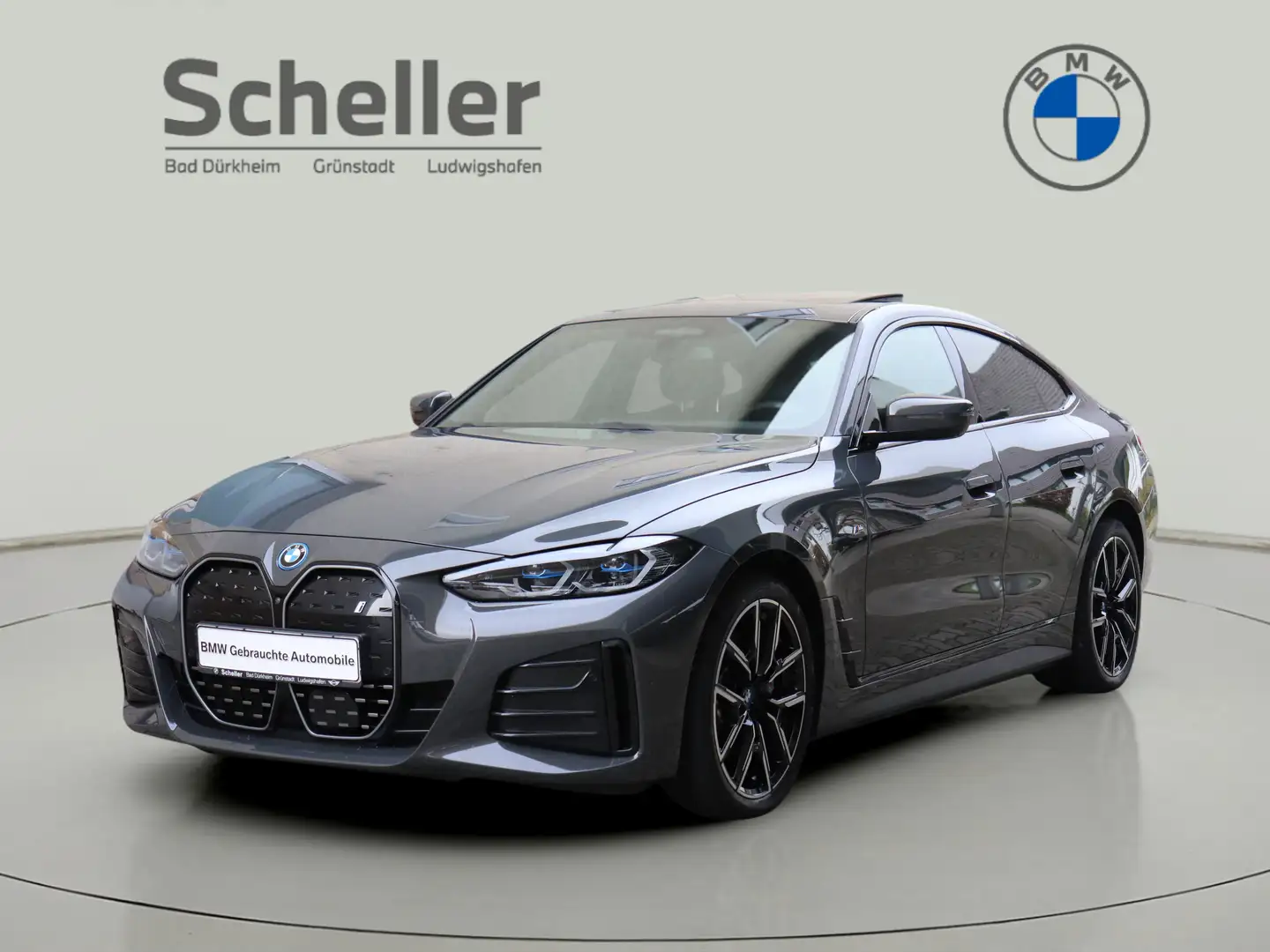 BMW i4 eDrive40 Gran Coupé M Sport HK HiFi DAB GSD Grau - 1