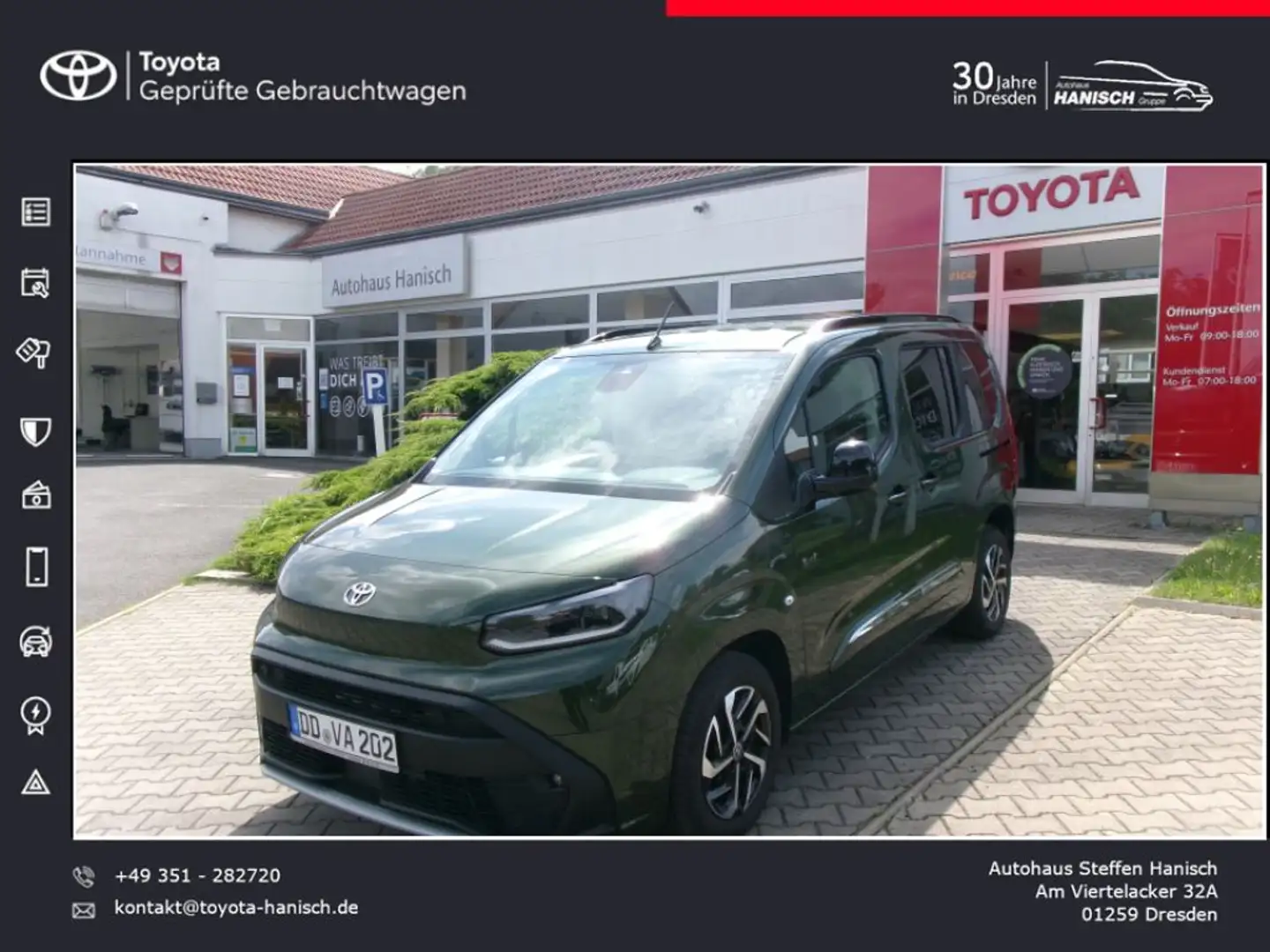 Toyota Proace City Verso 1.5 D-4D L1 Aut Team Deutschland Vert - 1