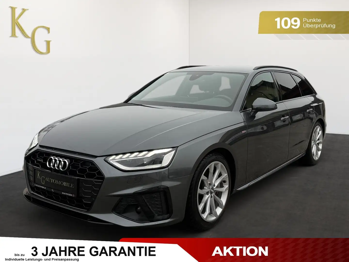 Audi A4 40 TDI quattro S line ab ca. 299€ monatlich Gris - 1