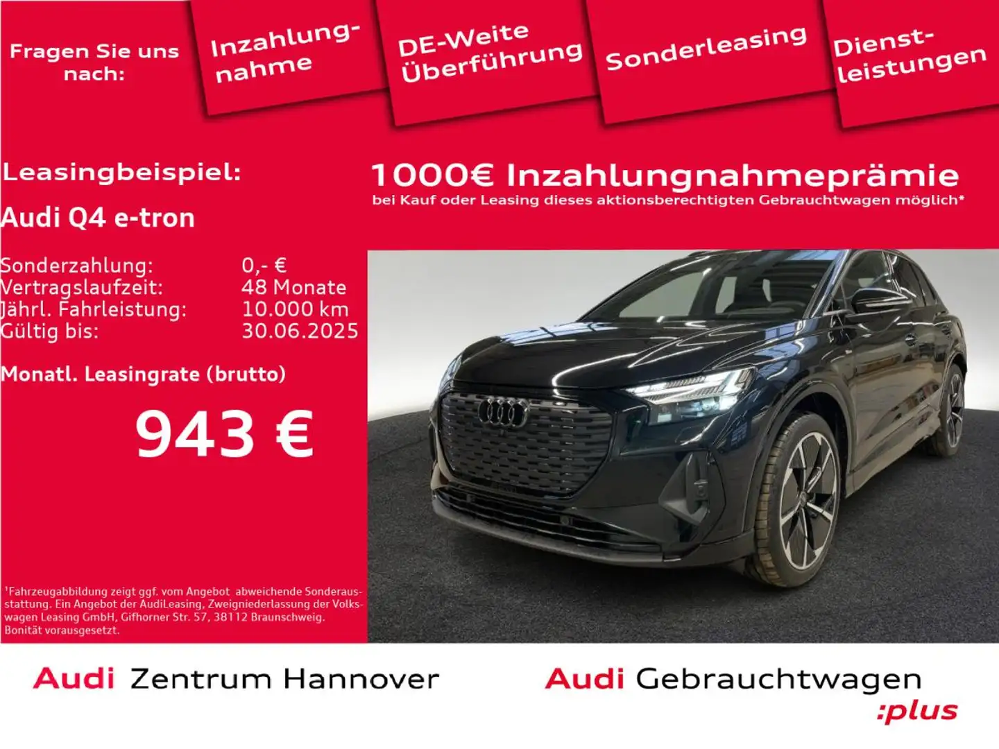 Audi Q4 e-tron 45 quattro Schwarz - 1
