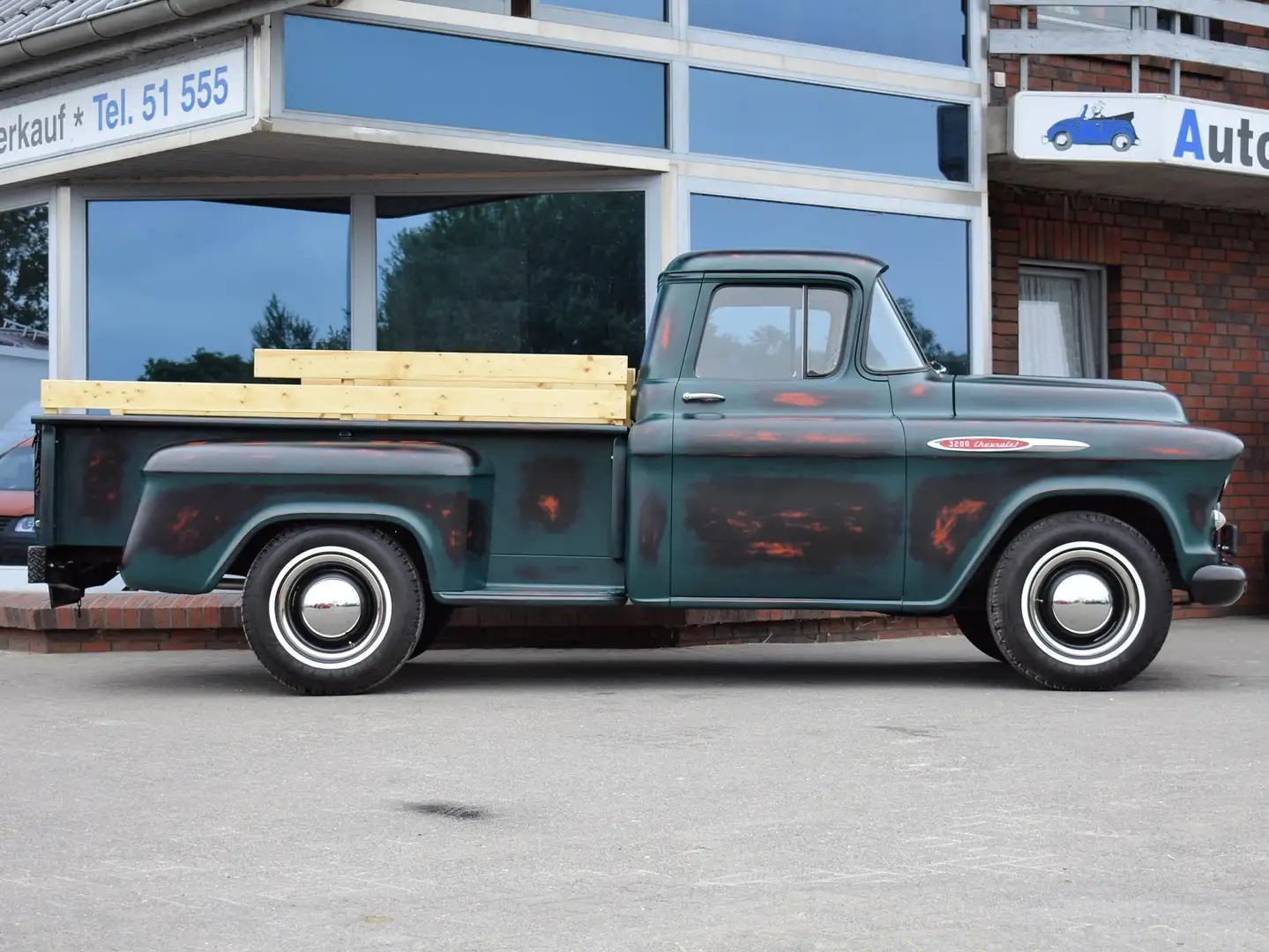 Chevrolet Sonstige Apache 3200 1/2-ton Pick Up 6 - Zylinder Oldtimer Grün - 2