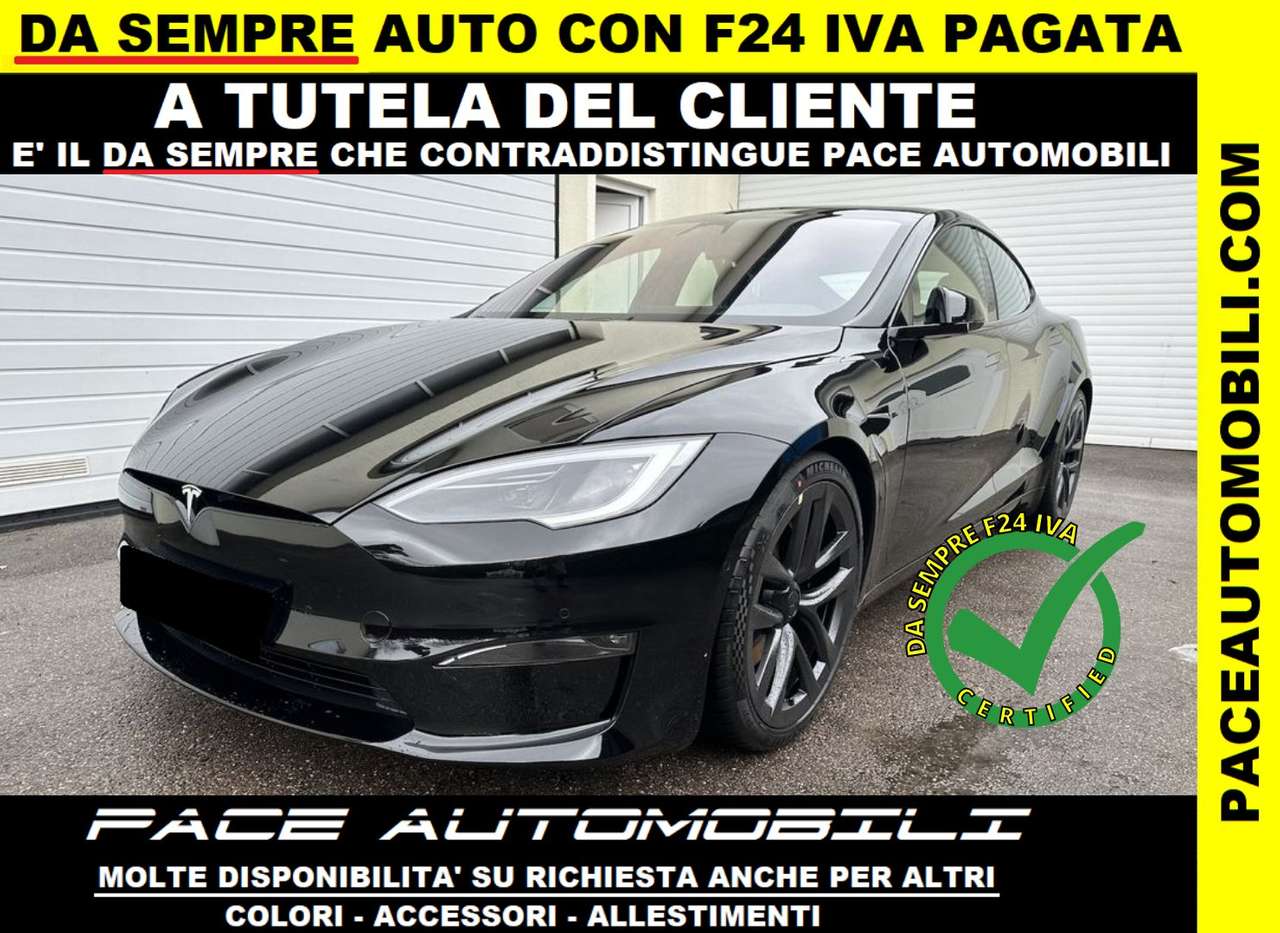 Tesla Model S PLAID AWD VOLANTE TONDO KAMERA 360 PDC NAVI APP