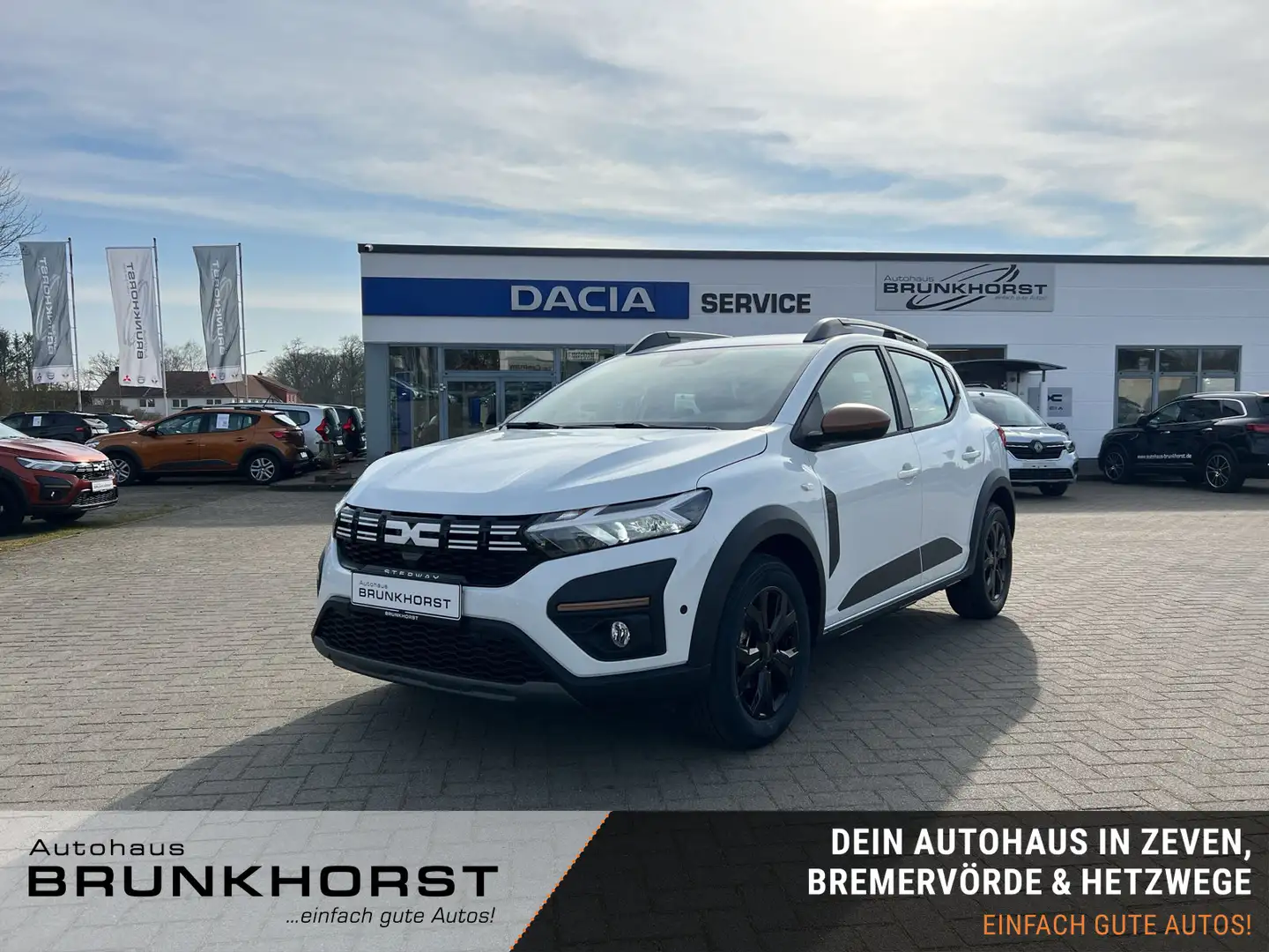 Dacia Sandero Stepway TCe 100 ECO-G Extreme+ SHZ+Navi+Klimaauto Weiß - 1
