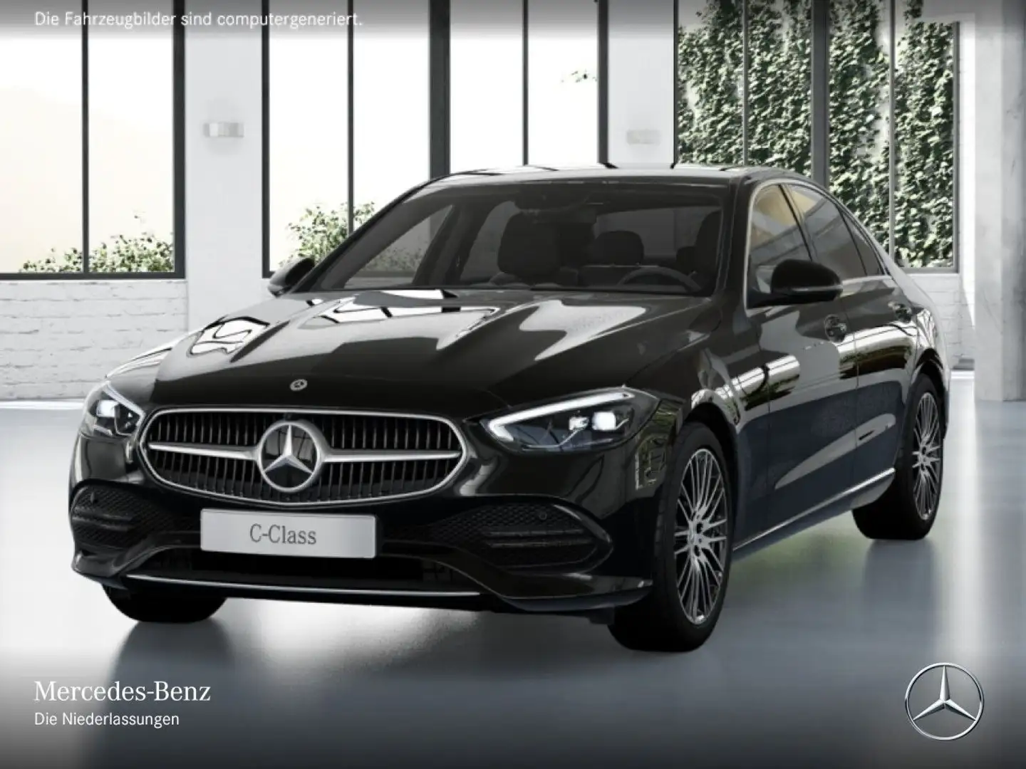 Mercedes-Benz C 180 AVANTG+360+LED+TOTW+KEYLESS+9G Nero - 2